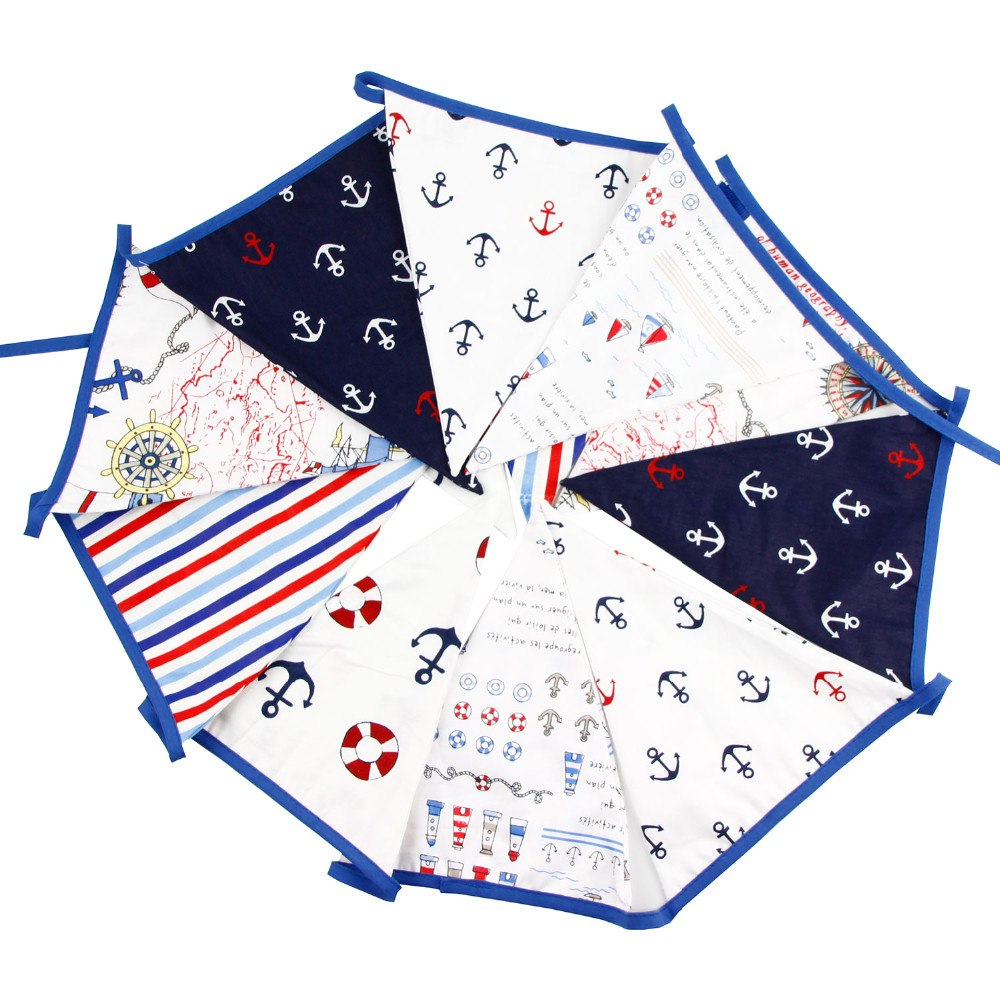 NAUTICAL SAILOR BOATING STYLE  BUNTING BANNER PENNANT FLAGS