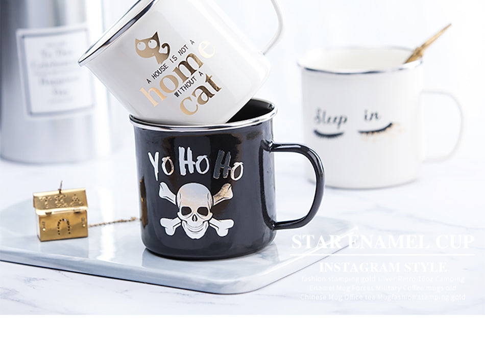 ENAMEL MUGS WITH PERSONALITY - GREAT GIFTS!