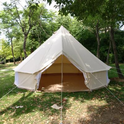 GLAMPING TENT - 4M FOUR SEASON BELL TENT WATERPROOF OXFORD MATERIAL WITH PU COATING